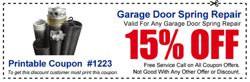 Garage Door Repair Service Coupon