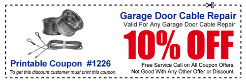 Garage Door Repair Service Coupon